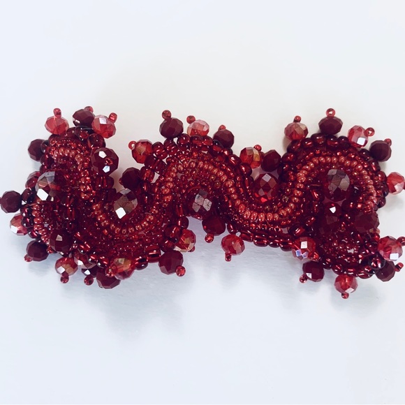 BOHO HANDMADE RED BEADED BRACELET - Picture 5 of 13